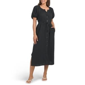 NWT Marine Layer Erin Shirt Gauze Maxi Dress Size XL